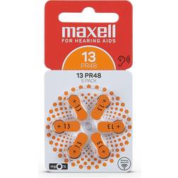 Maxell 13 hörapparatsbatteri 6-pack