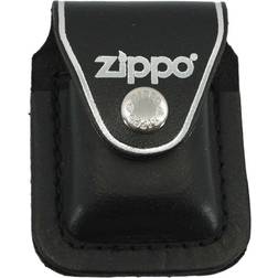 Zippo Lederne FeuerzeugtcheTasche mit Gürtelschlaufe Schwarz