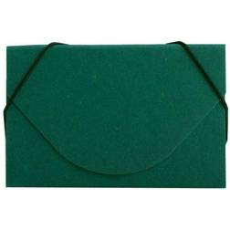 Jam Paper Ecoboard Business Card Holder Case with Round Flap, Green Kraft, Sold Individually 2500 206