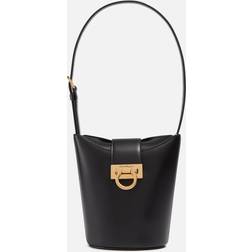 Ferragamo Trifolio Leather Bucket Bag