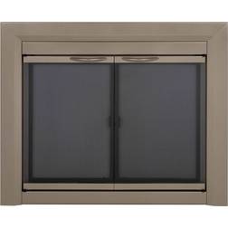 Pleasant Hearth Colby Medium Glass Fireplace Doors