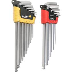 Wiha 66982 ErgoStar Auto Open Inch/Metric Ball Hex L-Key Set Hex Head Screwdriver