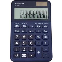 Sharp ELM335BBL Desktop Calculator 10-Digit LCD Blue