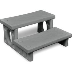 vidaXL Spatrap grijs