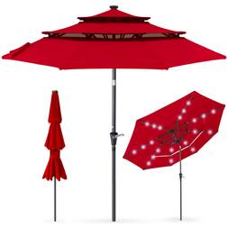 Best Choice Products 10ft 3-Tier Solar Patio Umbrella