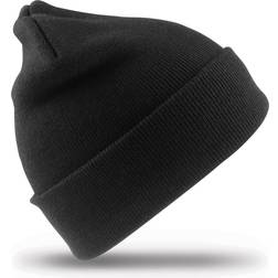 Result Genuine Recycled Woolly Ski Hat (One Size) (Black)