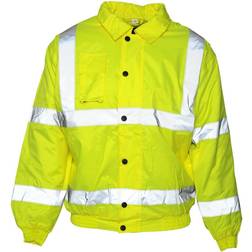 Absolute Apparel Mens Hi Viz Bomber Jacket (Saturn Yellow)