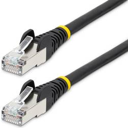 StarTech 50cm Cat6a Ethernet Cable 10GbE 500MHz 100W PoE++ Snagless RJ-45 w/Strain Reliefs S/FTP Network Patch Cord 0.5m
