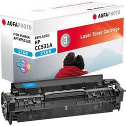 AGFAPHOTO Tonerpatrone Ersetzt HP CC531A - Cyan