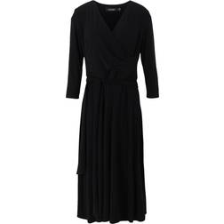 Lauren Carlyna Wrap Dress - Black