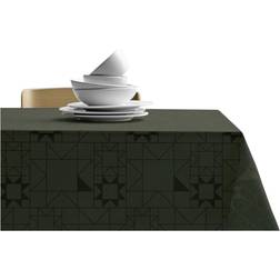 Södahl Star Damask Tablecloth Green (270x140cm)