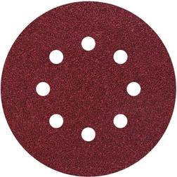 Wolfcraft 2070100 Router sandpaper Hook-and-loop-backed, Punched Grit size 80 (Ø) 125 mm 25 pc(s)