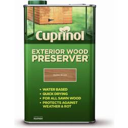 Cuprinol Exterior Wood Preserver BP 5L Wood Paint Brown, Green