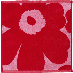 Marimekko Unikko Mini Towel; Gästehandtuch Rosa, Rot