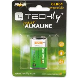 Techly 6LR61 9V Engangsbatteri Alkaline