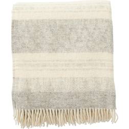 Klippan Yllefabrik Freja wool Blankets White, Grey (200x130cm)
