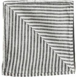 Tell Me More Linen Stoffserviette Weiß, Grau (45x45cm)