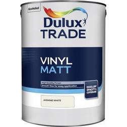 Dulux Trade Vinyl Matt Wall Paint White 5L