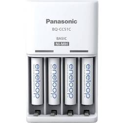 Panasonic Basic BQ-CC51 4x eneloop AAA Mains-powered USB charger NiMH AAA AA