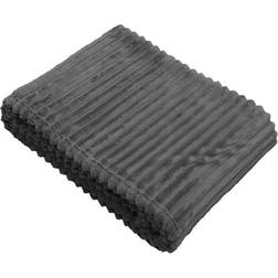 Nina Royal Pläd Fleece Baloo Filt Blå, Grå (170x130cm)