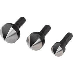 Wolfcraft Three Piece Countersink Bit Set Steel 2584000