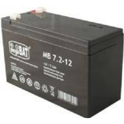 MPL POWER ELEKTRO MPL megaBAT MB 7.2-12 UPS battery Lead-acid accumulator VRLA AGM Maintenance-free 12 V 7,2 Ah Black