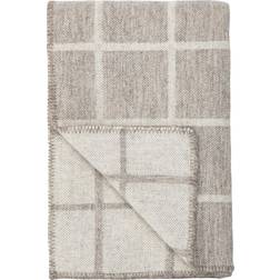 Høie of Scandinavia Plaid Oppdal Tæppe Grå, Naturfarvet, Beige (200x130cm)