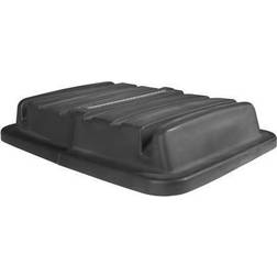 Rubbermaid 48-1/2" Long High, Black Polyethylene Hinged Lid Use 4619 Poly Cube Truck