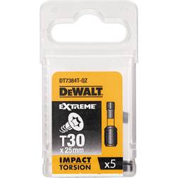 Dewalt DT7384T-QZ Impact Torsion Insert Screwdriver Bits TX30 25mm Pack of 5