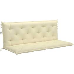 vidaXL hynde gyngesofa stof cremefarvet Stolehynde Beige, Hvid