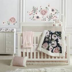 Levtex Baby Fiori Collection Medallion Fitted Crib Sheet Blush/navy