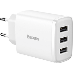 Baseus Compact Quick Charger 3x USB 17W