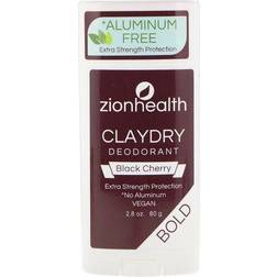 Zion Health Claydry Aluminum Free Deodorant Black Cherry