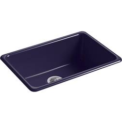 Kohler K-5708 Iron/Tones Undermount Drop In Single Basin Cast Iron Kitchen Sink Indigo