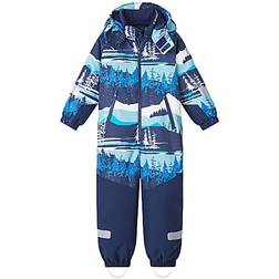 Reima Kid's Winter Snowsuit Kurikka - Navy Nature Print (5100131B-22B)