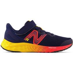 New Balance Kid's Fresh Foam Arishi v4 - Team Navy/Electric Red/Egg Yolk