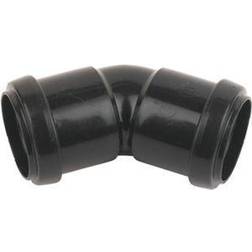 Floplast Black Push-Fit 45Â° Waste Pipe Bend (Dia)32mm