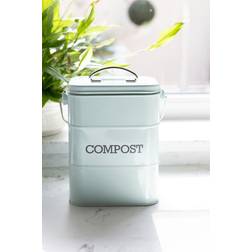 KitchenCraft Nostalgia Vintage Blue Compost Bin