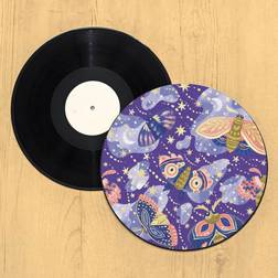 Galaxy Moth Record Player Slip Mat