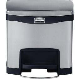 Rubbermaid Spand 15 l Rektangulær Metal Sort