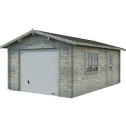 Palmako Enkelgarage Roger 19,0 m2 sectional (Byggnadsarea )