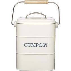 KitchenCraft Nostalgia Antique Cream Compost Bin