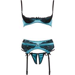 Cottelli Collection Shelf Bra Set Jade