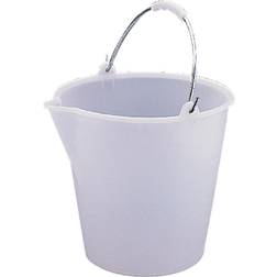 Jantex Heavy Duty Plastic Bucket White 12Ltr