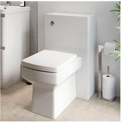 Regis Regis White Gloss Back To Wall Toilet Unit with Royan Toilet 500mm