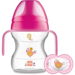 Mam 190ml Baby Flesje M. Sut Learn To Drink Cup 6 Maanden. Pink