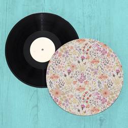 Colourful Flower Patch Turntable Slip Mat