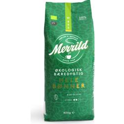 Merrild Kaffe Mellemristet Hele Bønner 400g