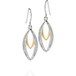 Fiorelli Sterling & Plating CZ Marquise Drop Earrings