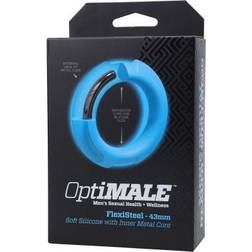 Doc Johnson Optimale Flexisteel Metal Core 43mm Blue in stock